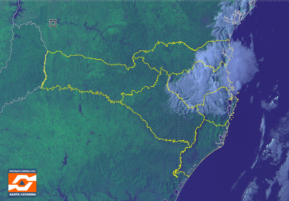 Monitoramento Meteorológico DC/SC 31/07 17:08 - Secretaria de Estado da Proteção e Defesa Civil de Santa Catarina