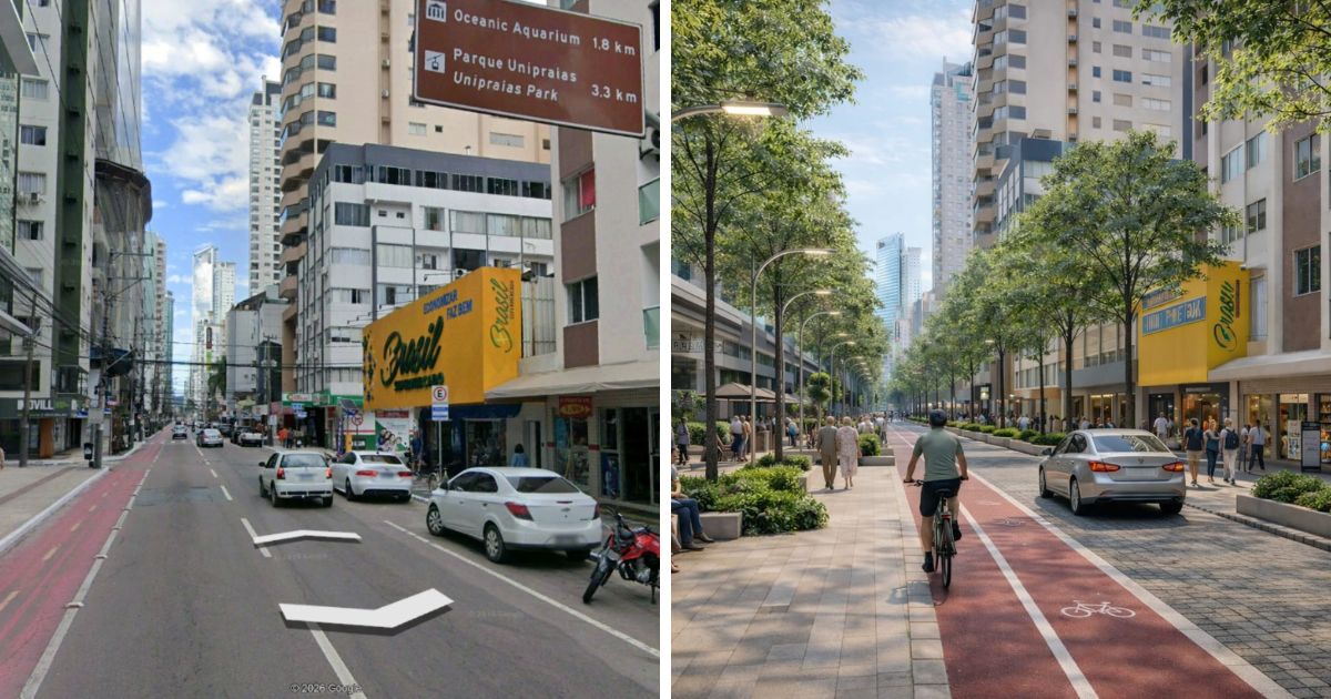 Projeto de R$ 5 milhões prevê mudanças na Avenida Brasil e novos parques em Balneário Camboriú
