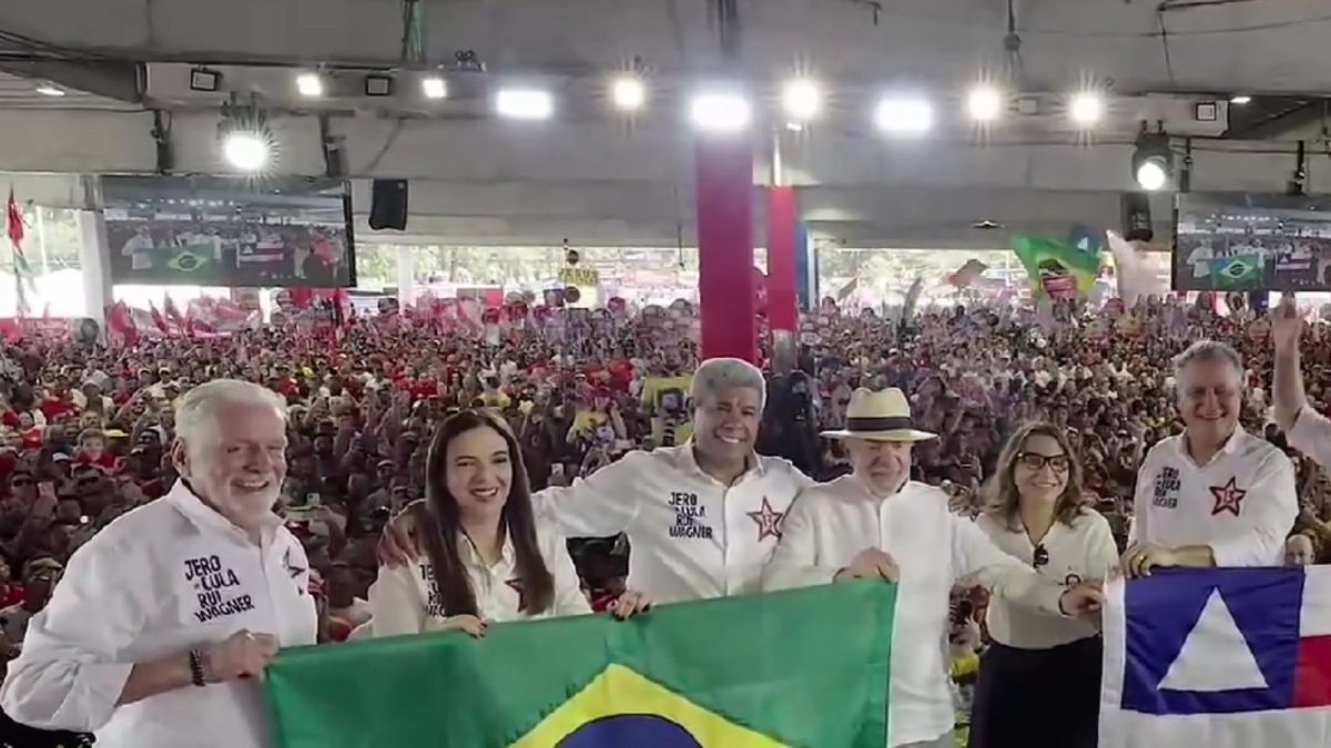 Ao lado de Jaques Wagner, investigado pela PF, Lula lança Jerônimo Rodrigues ao Governo da Bahia