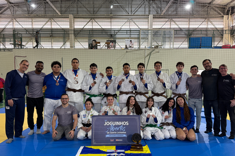 Município conquista o terceiro lugar geral no judô dos Joguinhos Abertos de Santa Catarina