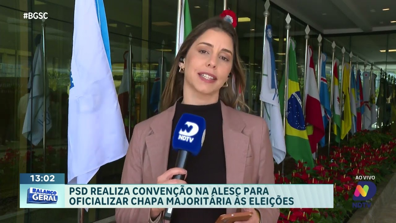 PSD oficializa chapa para eleições de 2026 em convenção estadual em SC