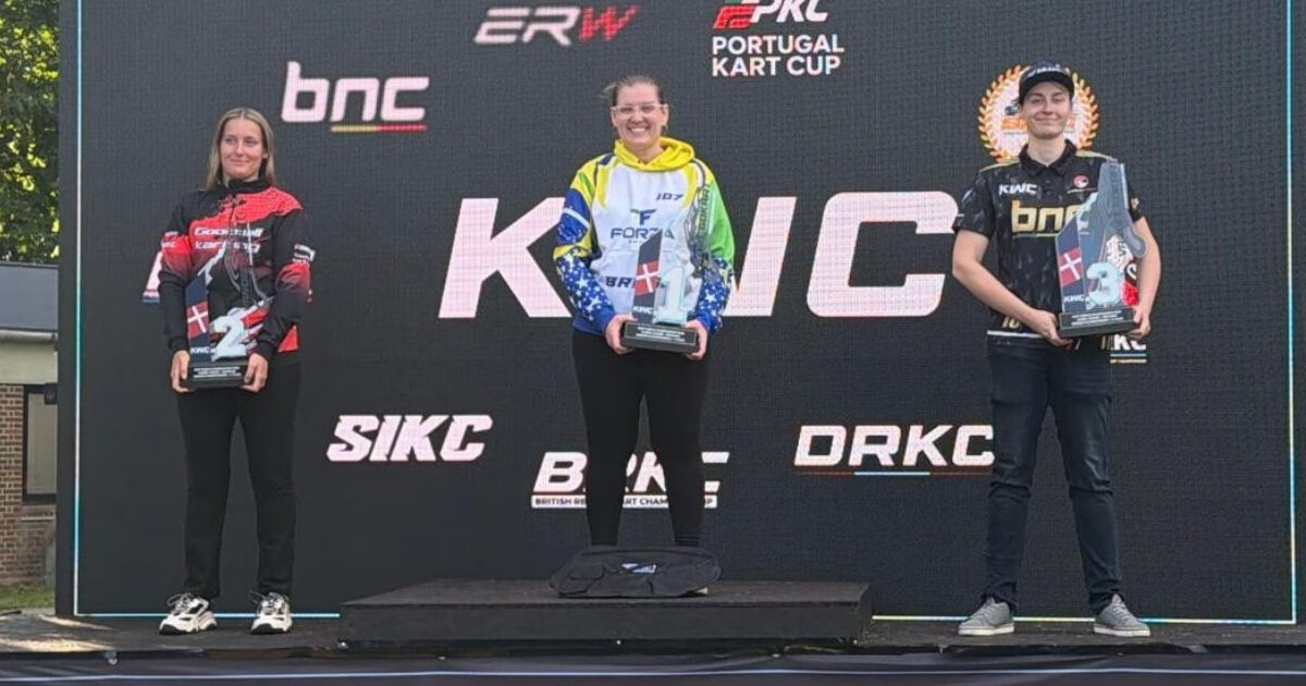 Brusquense é bicampeã mundial de kart