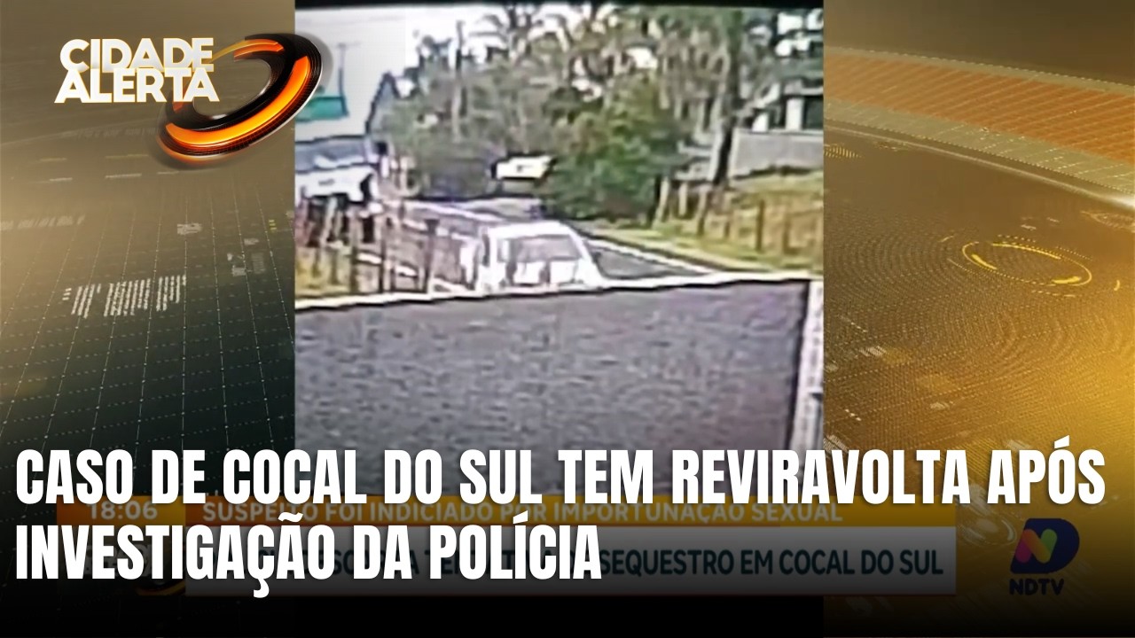 Polícia descarta sequestro e indicia suspeito por importunação sexual
