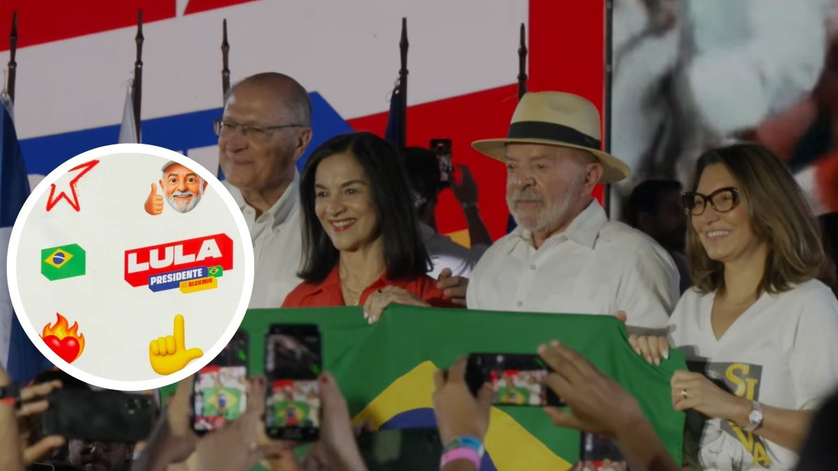 PT aposta em verde e amarelo e lança figurinhas do Lula durante convenção em São Paulo