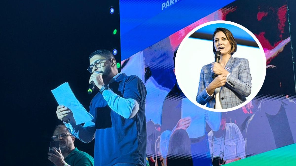 Michelle Bolsonaro revela internação por enxaqueca e confirma pré-candidatura ao Senado em mensagem lida pelo irmão