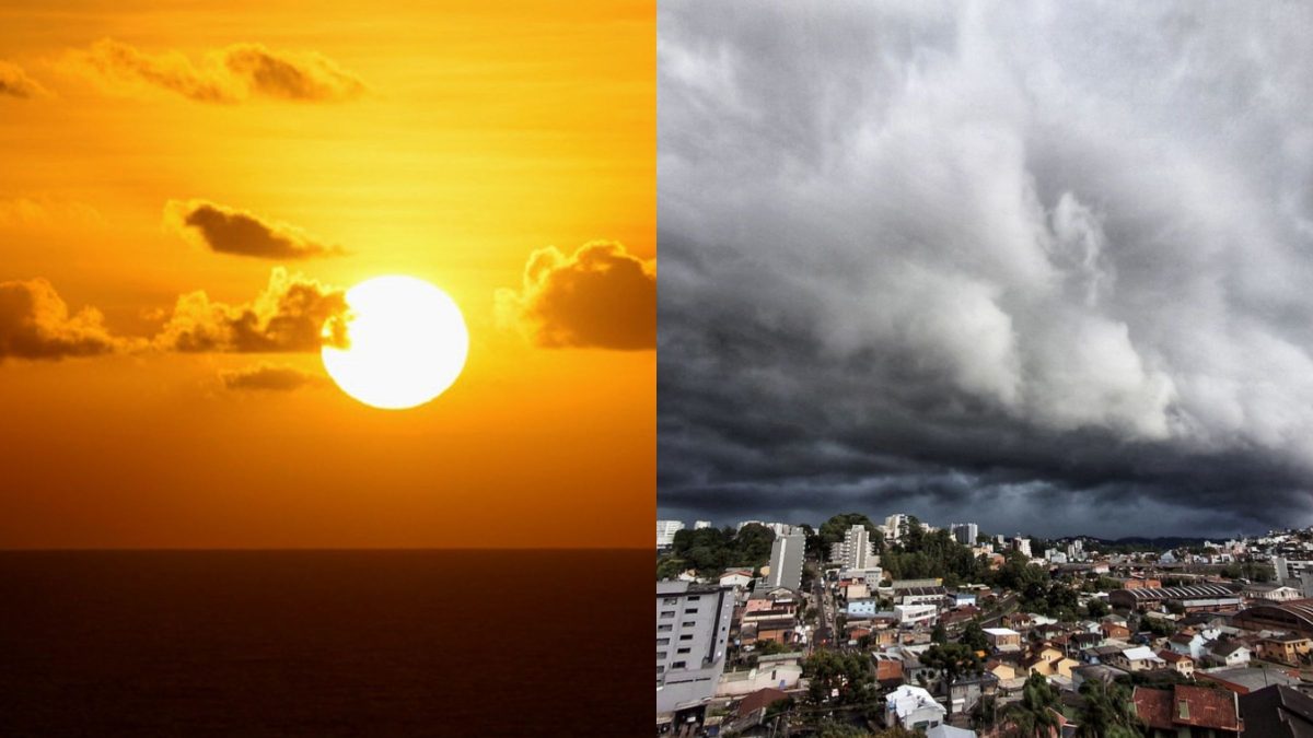 Frente fria traz temporais para o Oeste de SC após calor de 30°C; veja como fica o tempo nos próximos dias