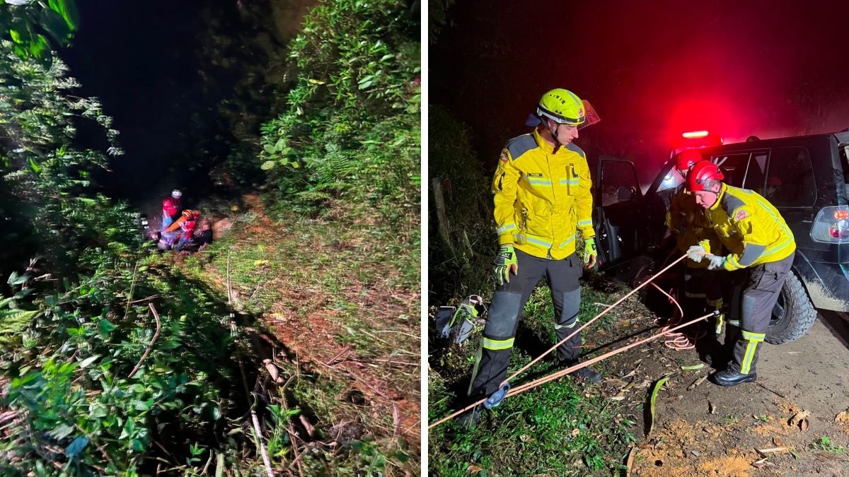 Jovem despenca de 15 metros após proteção de madeira ceder em mirante de SC