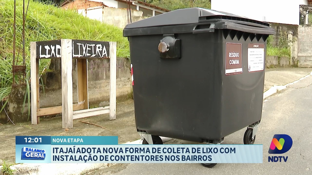 Itajaí instala contentores e moderniza coleta de lixo nos bairros