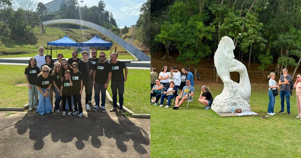 Apresentação musical movimenta Parque das Esculturas em Brusque: "manhã muito especial"
