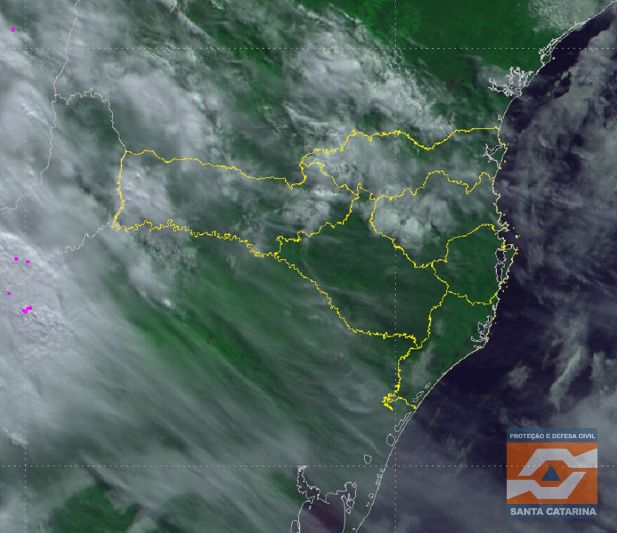 Monitoramento Meteorológico DC/SC 04/08 12:05 - Secretaria de Estado da Proteção e Defesa Civil de Santa Catarina