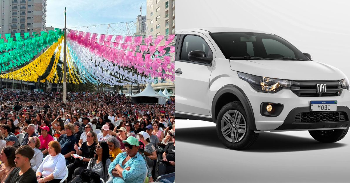 Bilhete dado por amiga rende carro zero a moradora durante festa solidária em praia de SC