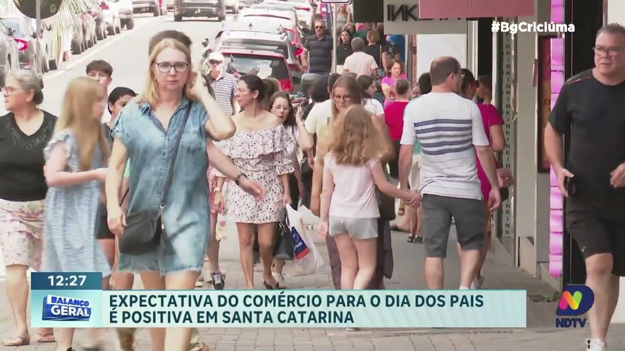 Comércio catarinense espera alta nas vendas para o dia dos pais