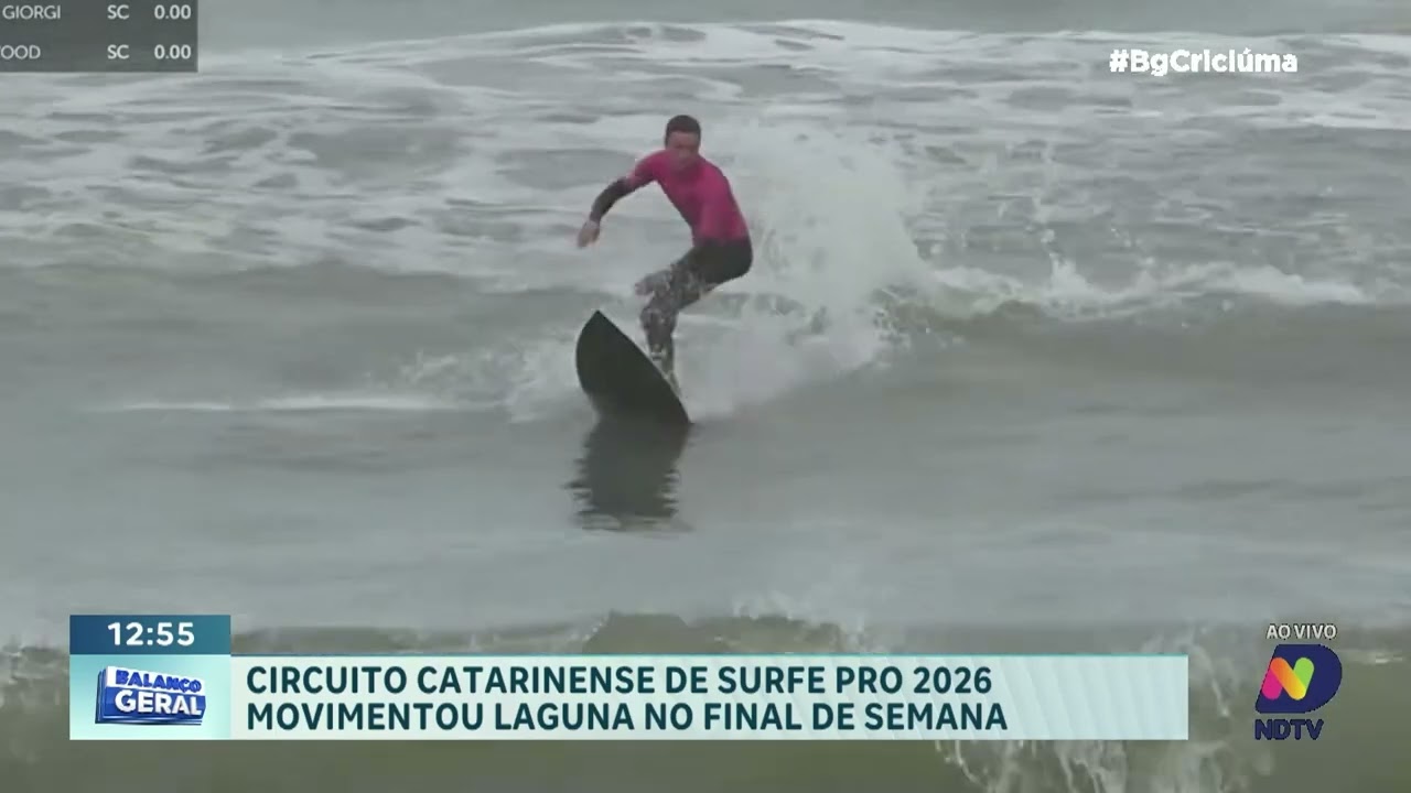 Circuito Catarinense de Surf Pro 2026 começa com etapa em Laguna