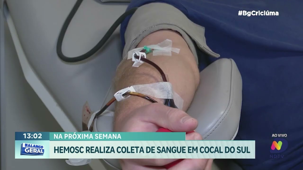 Hemosc realiza coleta de sangue externa em Cocal do Sul