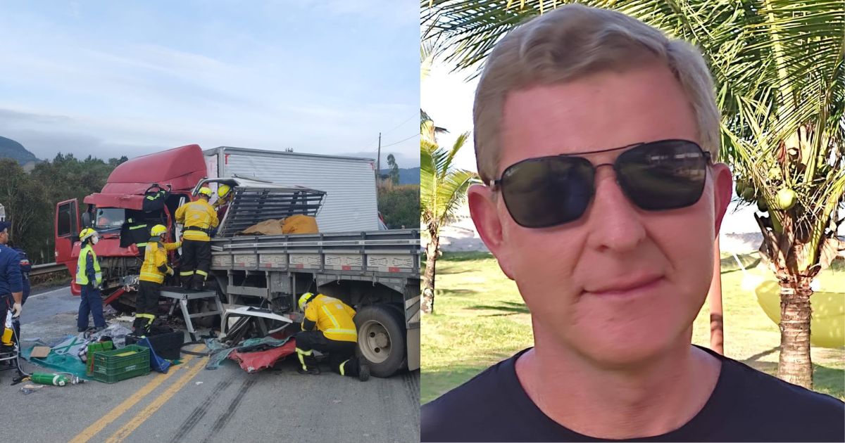 ‘Exemplo de honestidade’: família se despede de motorista morto em acidente com dois caminhões na BR-282 em SC