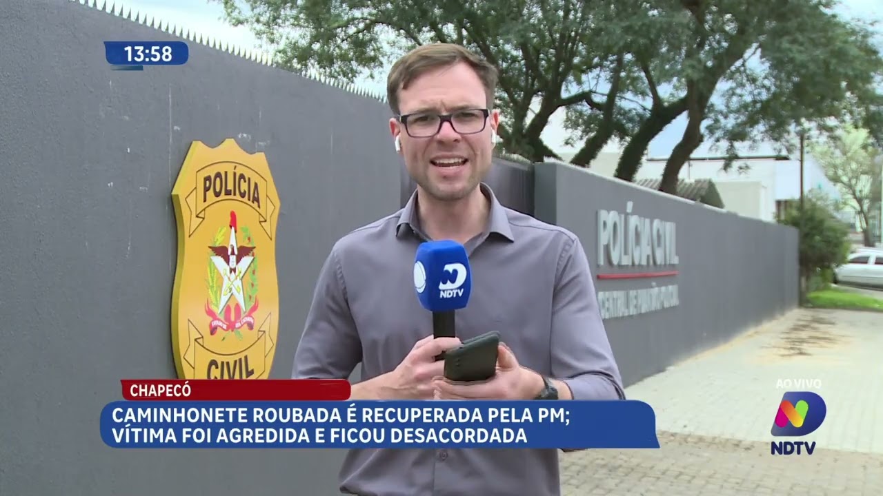 Homem é agredido durante roubo de caminhonete em Chapecó