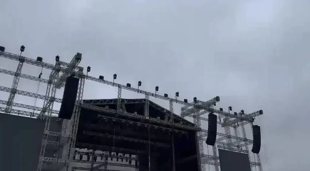 Hospital atualiza quadro de trabalhador ferido durante montagem de palco