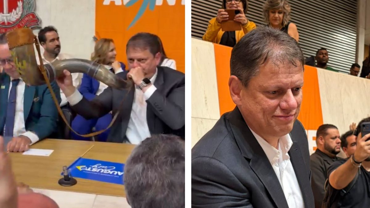 O berrante falhou! Tarcísio de Freitas tenta ‘sopro de mestre’ em convenção de Augusto Cury e paga ‘mico’ com aliados