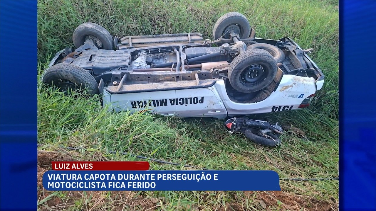 Giro reúne acidente em Luiz Alves e campanha Agosto Lilás