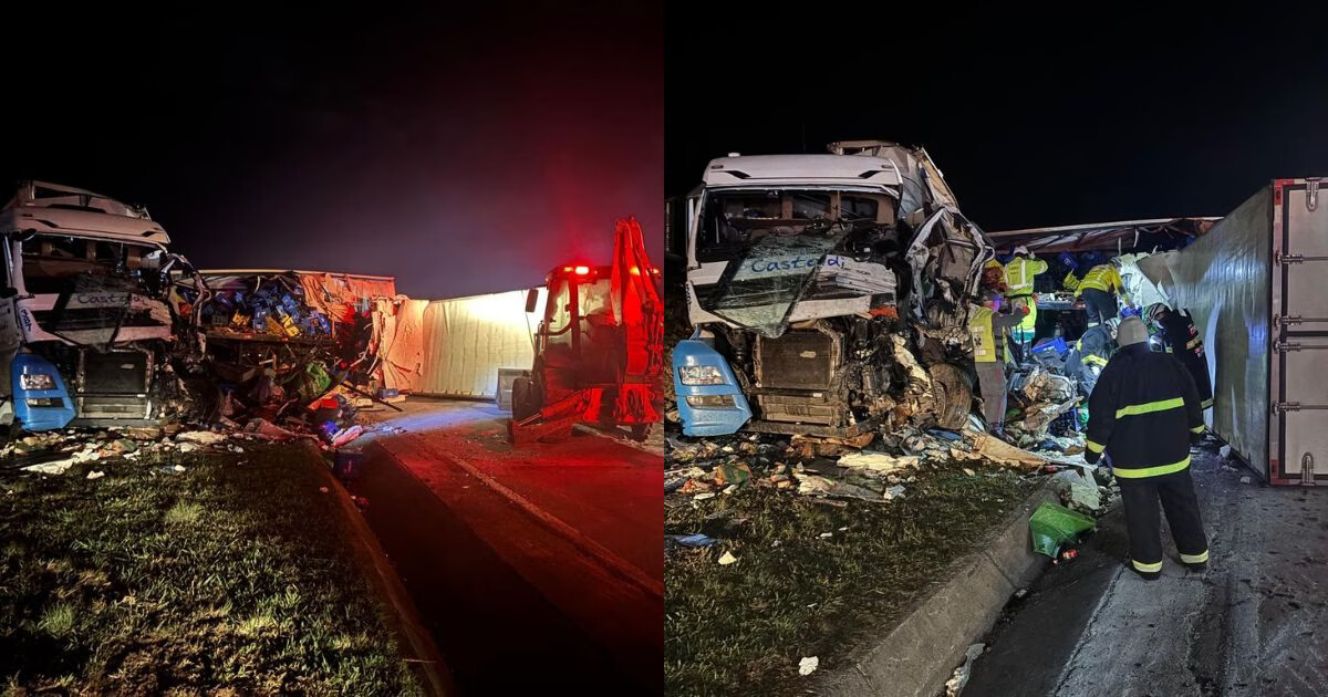 Homem morre após grave acidente entre caminhões em rodovia de Ponte Alta