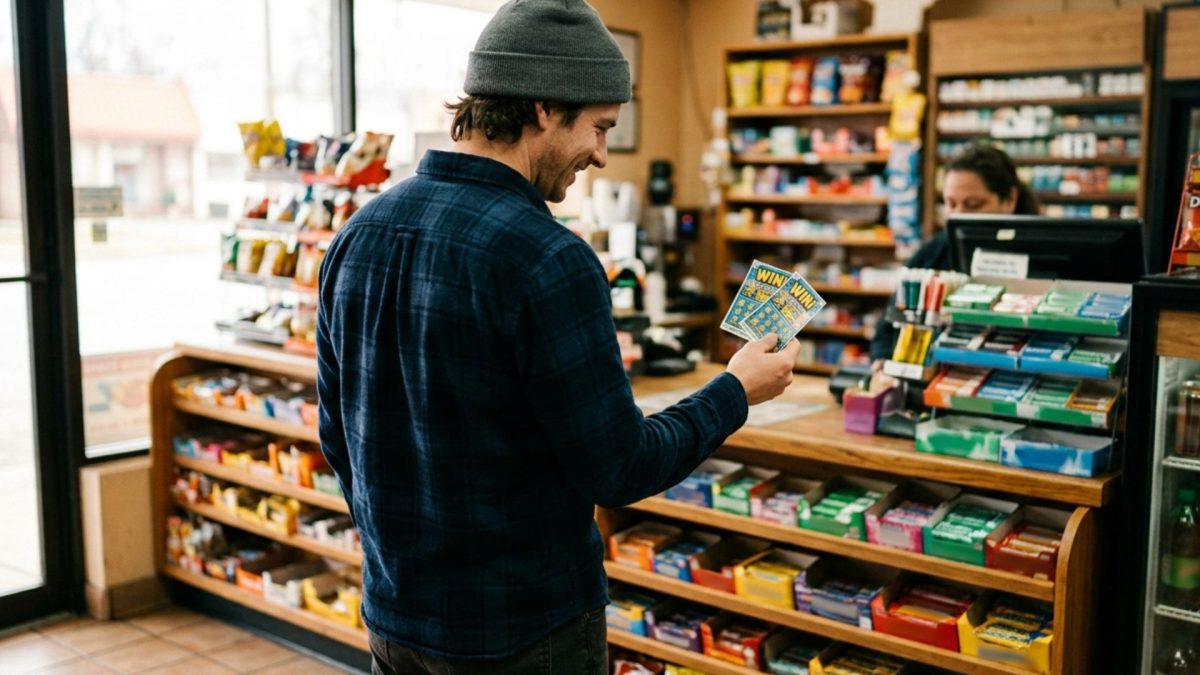 Depois de ganhar R$ 2,5 milhões na loteria, um homem fez algo que quase ninguém faria, mas a escolha aparentemente sem importância que fez segundos depois transformou a história em algo ainda mais raro