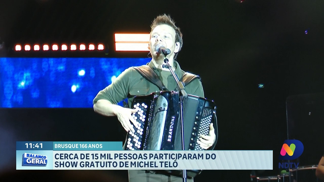 Brusque celebra 166 anos com desfile, shows e grande público