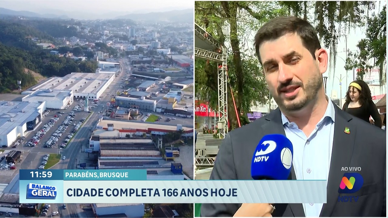 Cidade de Brusque festeja 166 anos de tradição e crescimento