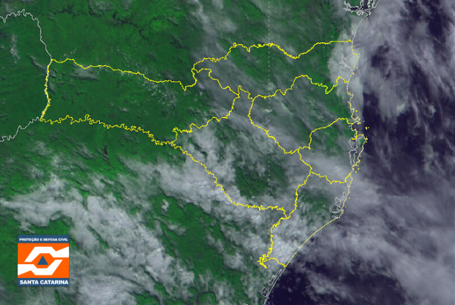 Monitoramento Meteorológico DC/SC 04/07 13:50 - Secretaria de Estado da Proteção e Defesa Civil de Santa Catarina
