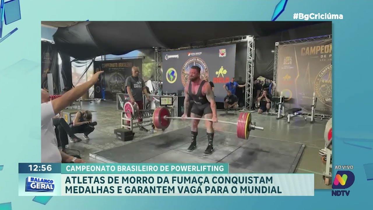 Atletas de Morro da Fumaça conquistam pódio no Powerlifting