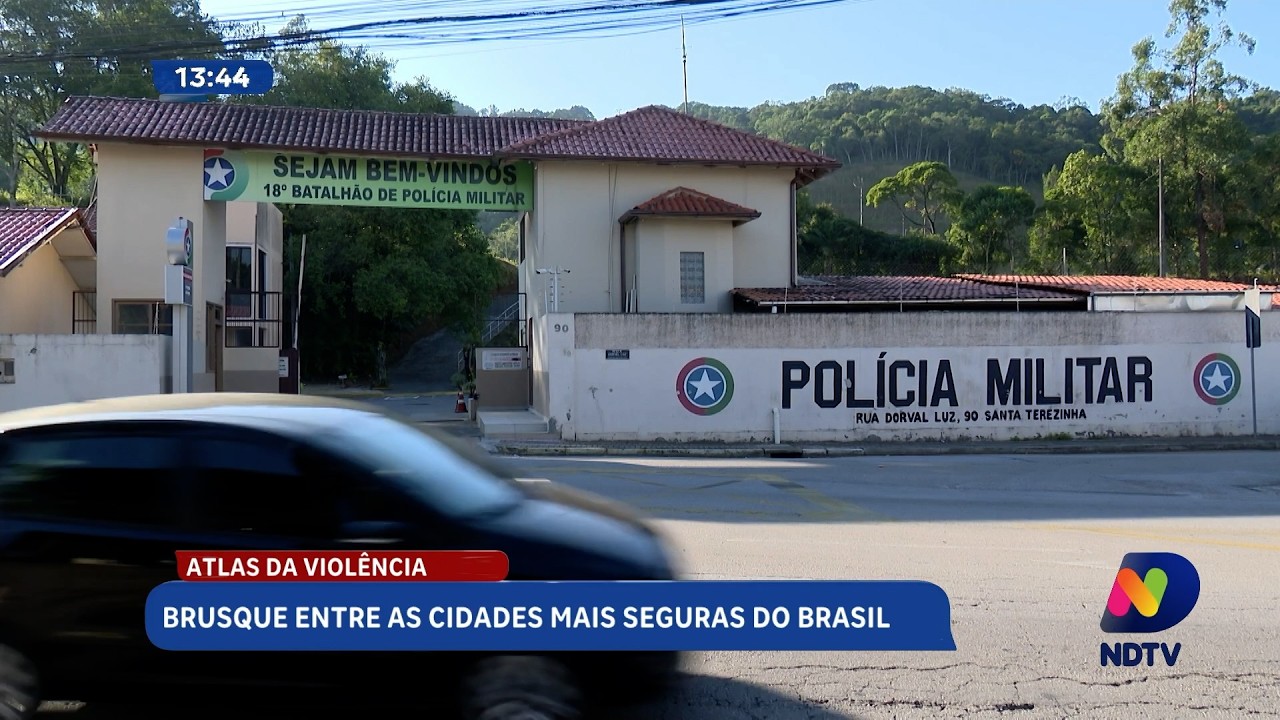 Atlas da Violência destaca Brusque entre as cidades mais seguras