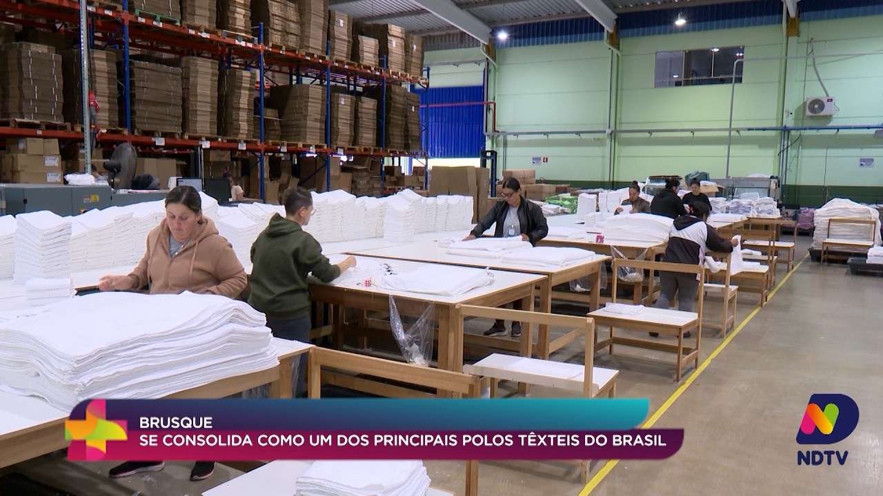 Brusque se destaca como polo têxtil de referência no Brasil