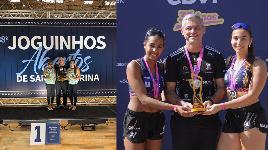 Dupla de Camboriú conquista título brasileiro e é campeã dos Joguinhos Abertos de SC