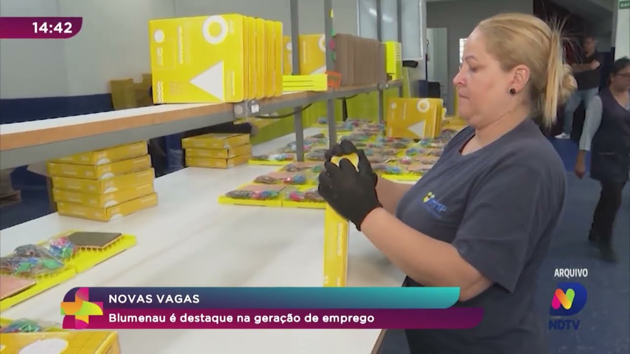 Novas Vagas: Blumenau é destaque na geração de emprego