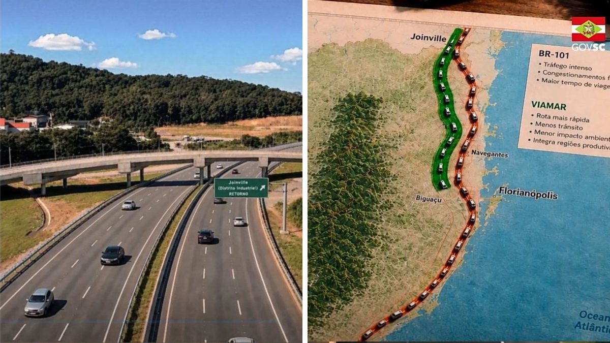 Rodovia de 6 pistas que vai reduzir tempo de deslocamento de 3 para 1 hora atrai gigantes da construção em SC