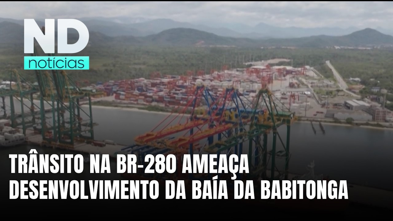 Infraestrutura da BR-280 desafiam expansão da Baía da Babitonga em SC