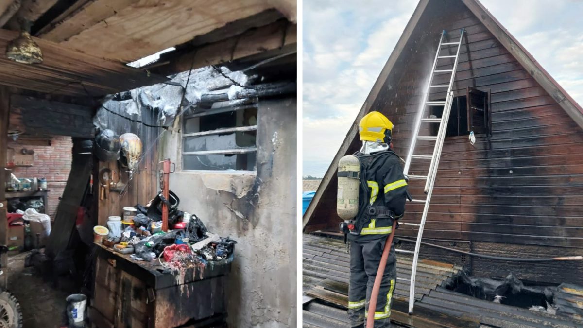 Botijão de gás vira ‘maçarico’ após válvula romper e incêndio atinge residência em SC