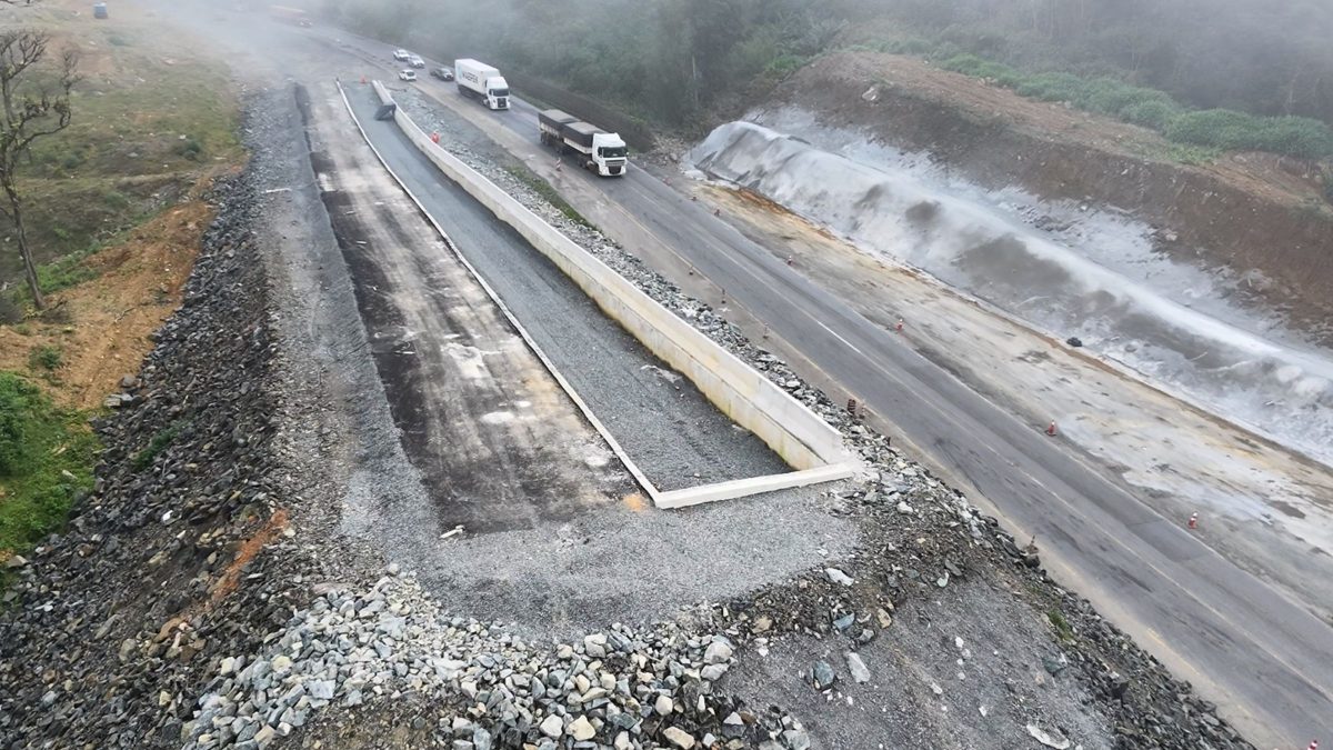 Obra inédita das primeiras áreas de escape de SC ganha aditivo de R$ 10,8 milhões