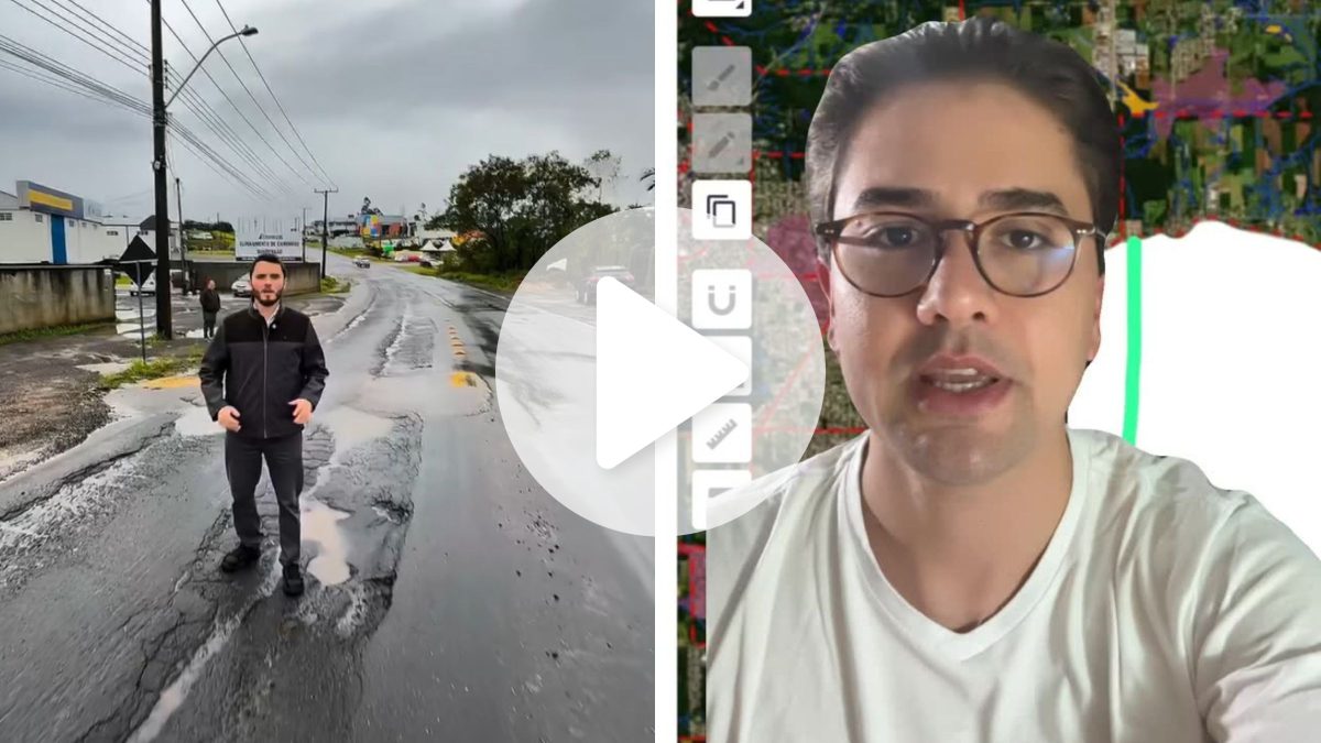 Vereador usa buracos em rodovia para atacar prefeito, mas erra cidade e gera ‘quebra pau’ em Câmara em SC