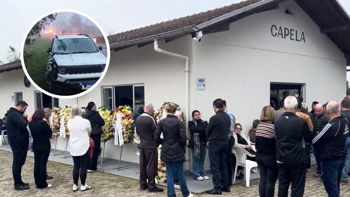 Despedida: irmãos vítimas de atropelamento fatal na BR-470 são velados sob forte comoção em SC