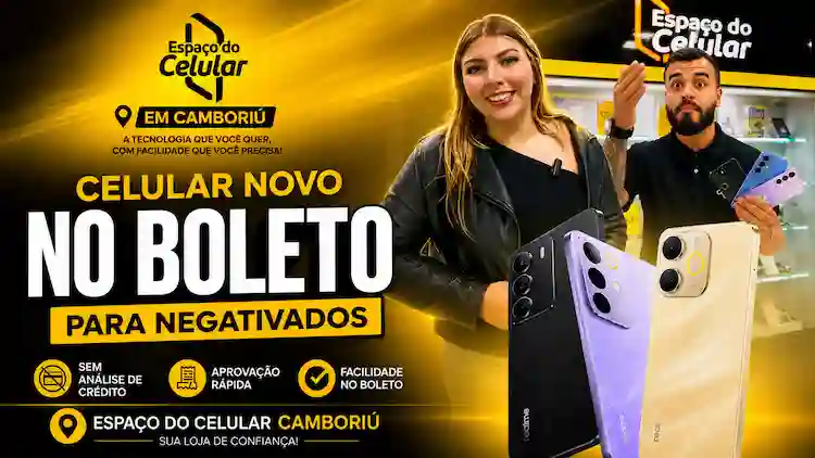 Espaço do Celular inaugura loja em Camboriú com celular em até 18x no boleto