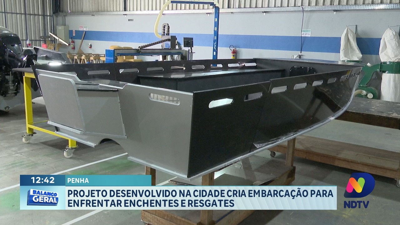 Penha desenvolve embarcação para resgates e enfrentar enchentes