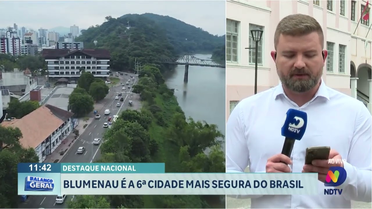 Destaque nacional: Blumenau é a 6ª cidade mais segura do Brasil