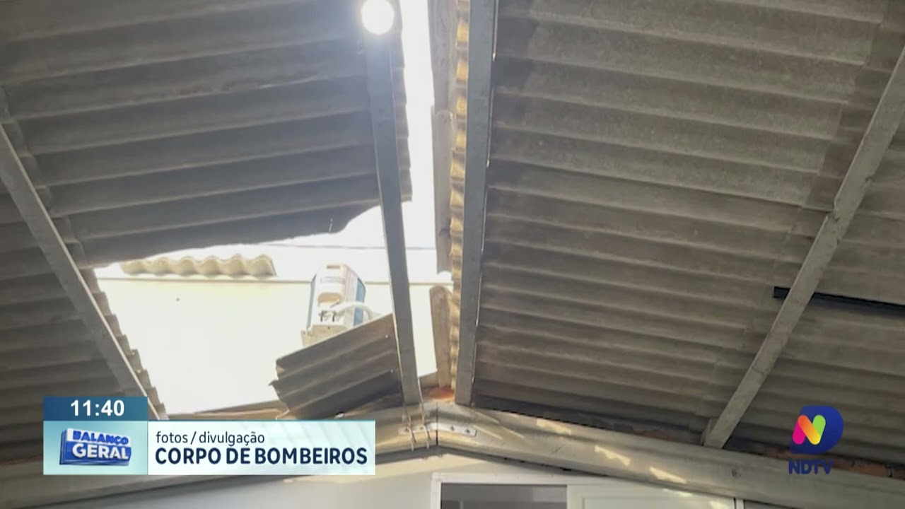 Altura de 6 metros: homem cai de telhado em Agrolândia