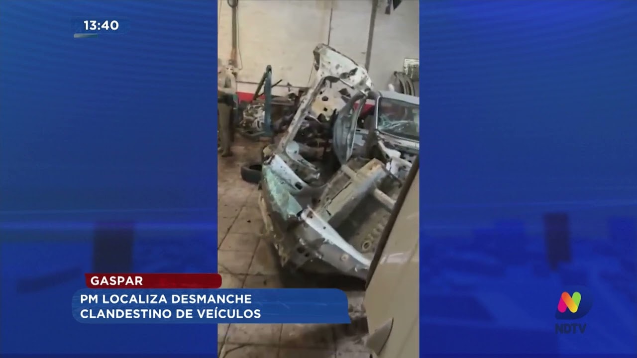 Gaspar: PM localiza desmanche clandestino de veículos