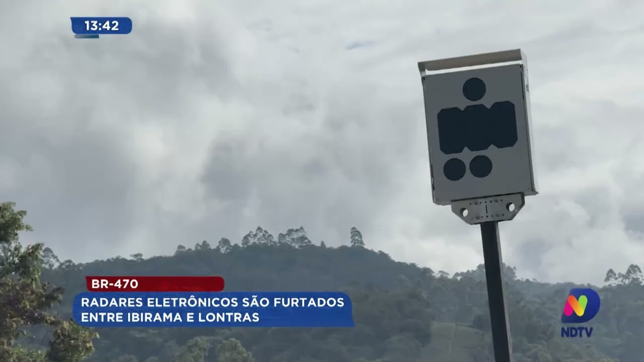 BR-470: radares eletrônicos são furtados entre Ibirama e Lontras