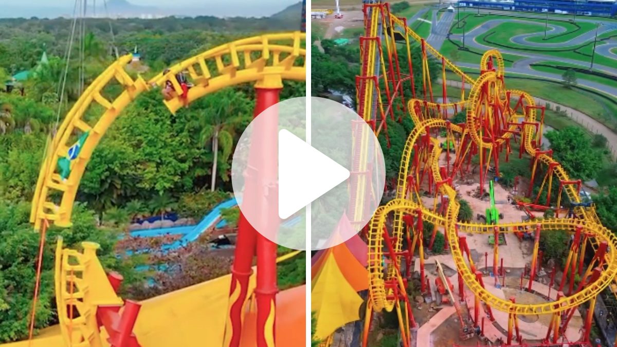 Montanha-russa tradicional do Beto Carrero World teve 100% dos trilhos substituídos em modernização de R$ 24 milhões