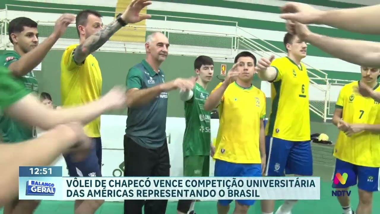 Chapecó representa o Brasil e conquista ouro no Peru com vôlei