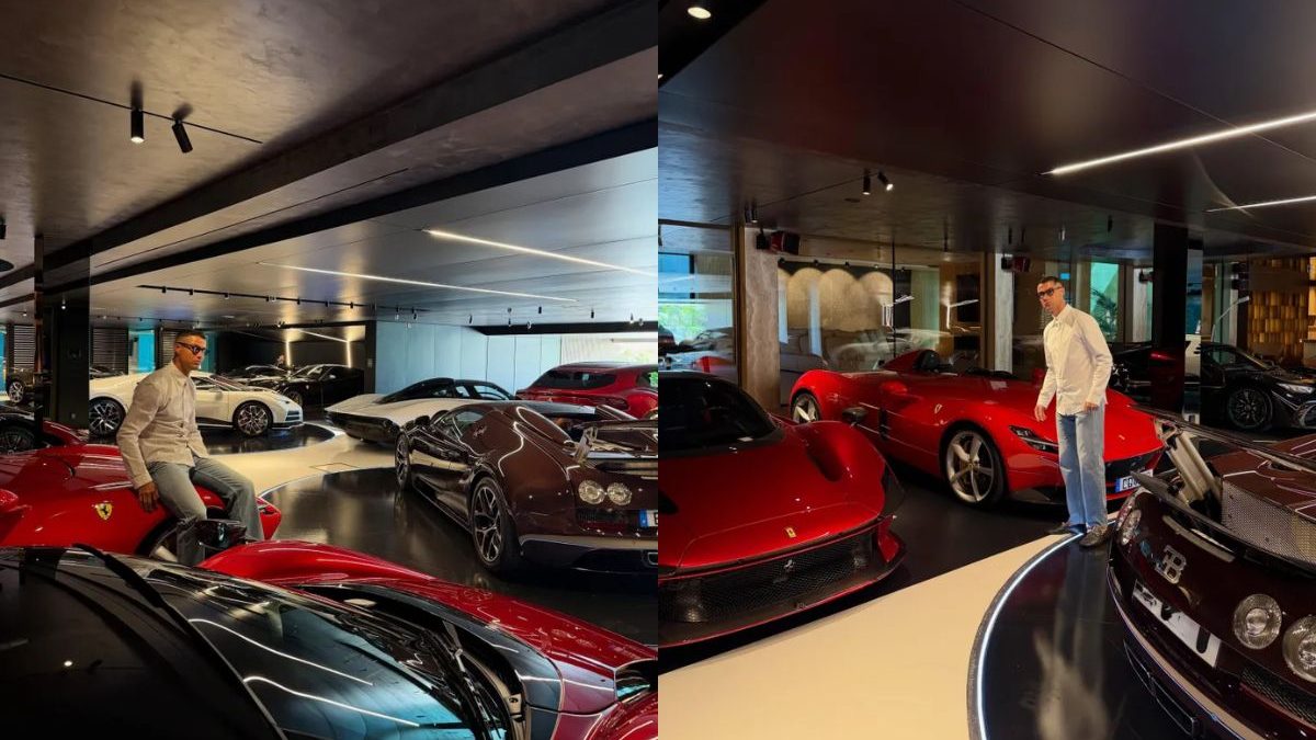 ‘Meus brinquedos’: Cristiano Ronaldo exibe coleção de carros de luxo avaliada em R$ 150 milhões que pode passar de 40 modelos