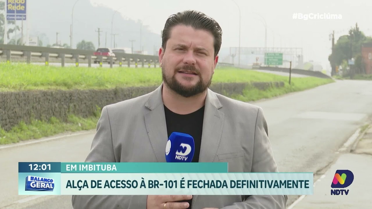 Imbituba tem alça de acesso à BR-101 interditada a partir desta quarta