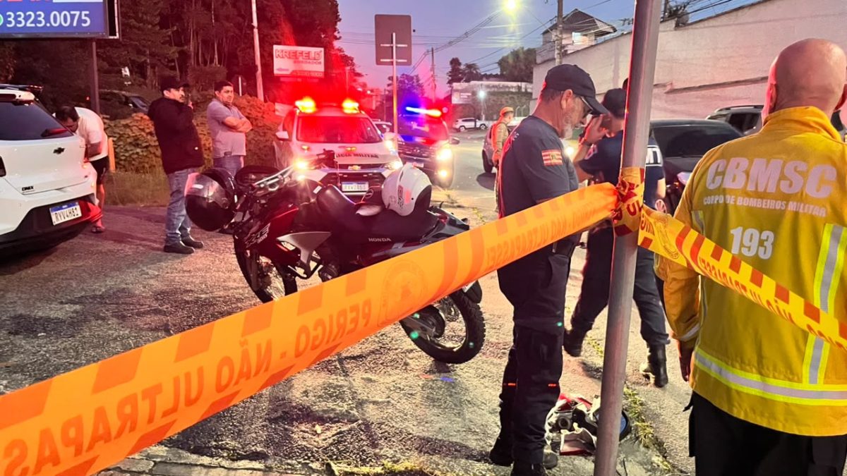 Mortes de motociclistas dobram em Blumenau mesmo com queda no número de acidentes, indica levantamento